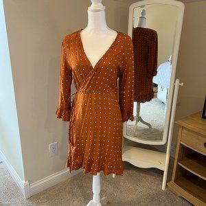 Faithful the Brand from Anthro dotted wrap dress